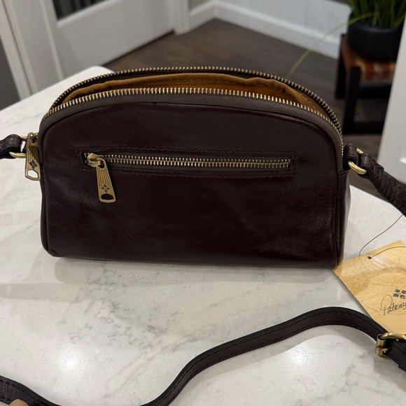 Patricia Nash Dark Brown Leather Crossbody Bag - Picture 3 of 9